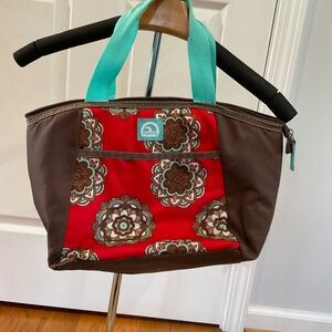 Red and Brown Igloo Insulated Lunch Bag